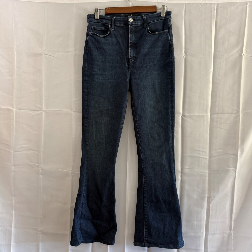 7 For All Mankind No Filter Ultra‎ High Rise Skinny Boot Flare 28x29 Dark Wash